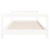 vidaXL Cadre de lit pour enfants blanc 90x190 cm bois de pin massif