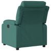 vidaXL Fauteuil inclinable &eacute;lectrique Vert fonc&eacute; Tissu