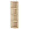 vidaXL &Eacute;tag&egrave;re d'angle 4 niveaux 31,5 x 31 x 130 cm Bois d'ing&eacute;nierie