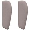 vidaXL Oreille de t&ecirc;te de lit Taupe tissu
