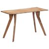 vidaXL Table de salle &agrave; manger 120x58x76 cm Bois d'acacia solide