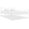 vidaXL Cadre de lit sans matelas blanc m&eacute;tal 120x200 cm