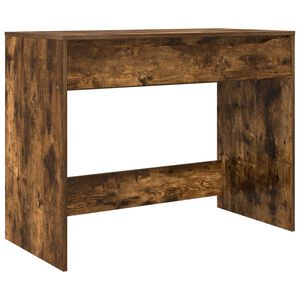 vidaXL Bureau avec tiroir avec tiroir Ch&ecirc;ne Fum&eacute; 100 x 50 x 78 cm