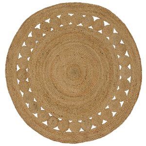 vidaXL Tapis de surface Naturel &Oslash; 120 cm Jute
