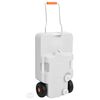 vidaXL R&eacute;servoir d'eau &agrave; roulettes pour le camping 30 L gris
