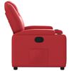 vidaXL Fauteuil inclinable Rouge Similicuir