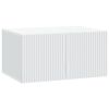 vidaXL Meuble TV mural Blanc 59,5 x 41 x 30 cm Bois d'ing&eacute;nierie