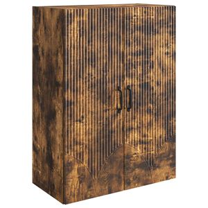 vidaXL Armoire Murale Ch&ecirc;ne fum&eacute; 66 x 34,5 x 90 cm Bois d'ing&eacute;nierie