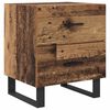 vidaXL Cabinet de chevet 2 pcs Bois ancien et noir 40 x 35 x 47,5 cm