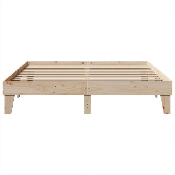 vidaXL Cadre de lit sans matelas 200x200 cm bois massif de pin