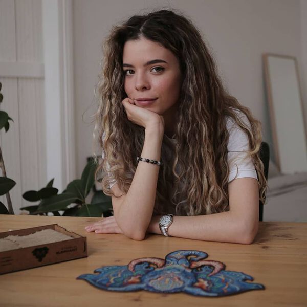 UNIDRAGON Puzzle en bois 299 pcs Eternal Elephant Tr&egrave;s grand 41x32 cm