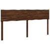 vidaXL T&ecirc;te de lit en bois brut ROSTOCK Marron fonc&eacute; 180 cm