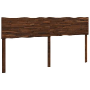 vidaXL T&ecirc;te de lit en bois brut ROSTOCK Marron fonc&eacute; 180 cm