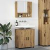 vidaXL Ensemble de mobilier de salle de bain 2 pcs Ch&ecirc;ne artisanal