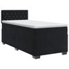 vidaXL Lit boxspring avec matelas Noir 80 x 200 cm Velours