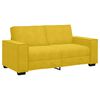 vidaXL Canap&eacute; 2 places jaune velours 180 x 78 x 84 cm