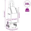 vidaXL Trolley de shopping Bleu 39,5 x 33 x 93 cm Tissu Oxford