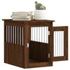vidaXL Meuble de cage pour chiens ch&ecirc;ne marron 45x62x59 cm