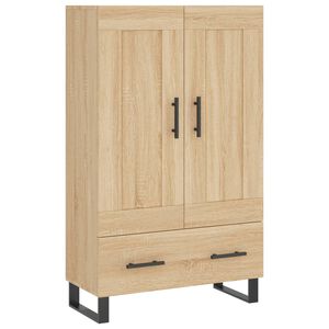 vidaXL Buffet haut ch&ecirc;ne sonoma 69,5x31x115 cm bois d'ing&eacute;nierie