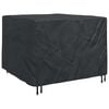 vidaXL Housse pour meubles Noir 125 x 125 x 74 cm tissu Oxford 420D