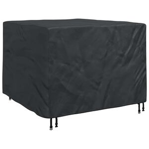 vidaXL Housse pour meubles Noir 125 x 125 x 74 cm tissu Oxford 420D