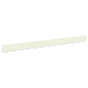 vidaXL Remplacement de lambrequin Rayure Cr&egrave;me 230 x 20 cm Polyester