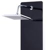 vidaXL Panneau de douche Verre 25 x 44,6 x 130 cm Noir