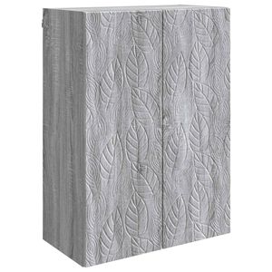 vidaXL Armoire Murale 66 x 34,5 x 90 cm Bois d'ing&eacute;nierie Sonoma gris