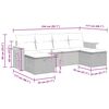 vidaXL Salon de jardin 6 pcs avec coussins gris r&eacute;sine tress&eacute;e