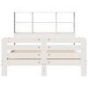 vidaXL Cadre de lit sans matelas blanc 120x190 cm bois de pin massif