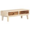 vidaXL Table basse 90 x 50 x 35 cm Bois de r&eacute;cup&eacute;ration massif