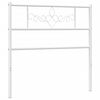 vidaXL Tête de lit métal blanc 75 cm