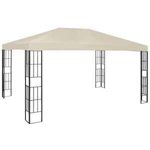 vidaXL Tonnelle 3x4 m Cr&egrave;me