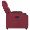 vidaXL Fauteuil inclinable &eacute;lectrique Rouge bordeaux Tissu