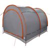 vidaXL Tente de rangement pour v&eacute;los Gris et orange 256 x 222 x 182 cm