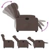 vidaXL Fauteuil inclinable Marron Similicuir