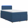 vidaXL Lit boxspring avec matelas Bleu 120 x 190 cm Tissu