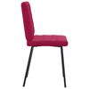 vidaXL Chaises &agrave; manger lot de 2 Rouge bordeaux Velours