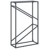 vidaXL Portant de bois chauffage anthracite 60x25x100 cm