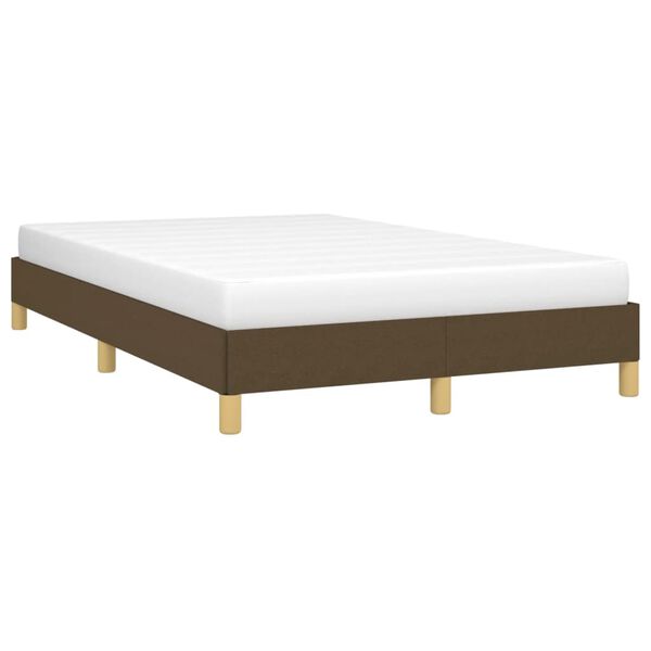 vidaXL Cadre de lit sans matelas marron fonc&eacute; 120x200 cm tissu
