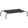 VidaXL Lit sur&eacute;lev&eacute; pour chien noir 90x50x20 cm tissu oxford et acier