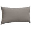 vidaXL Coussins de canap&eacute; 2 pcs Taupe 80 x 40 cm tissu