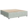vidaXL Cadre de lit sans matelas gris clair 180x200 cm velours