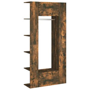 vidaXL Armoires de couloir 2 pcs ch&ecirc;ne fum&eacute; bois d'ing&eacute;nierie