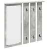 vidaXL Porte-manteau mural Montage mural Gris b&eacute;ton 84 x 10 x 80 cm