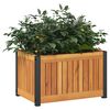 vidaXL Jardinière 45x30x27,5 cm bois massif d'acacia et acier
