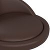 vidaXL Chaise pivotante de salle &agrave; manger Marron Similicuir