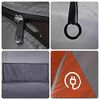 vidaXL Tente de camping tunnel 4 personnes gris et orange imperméable