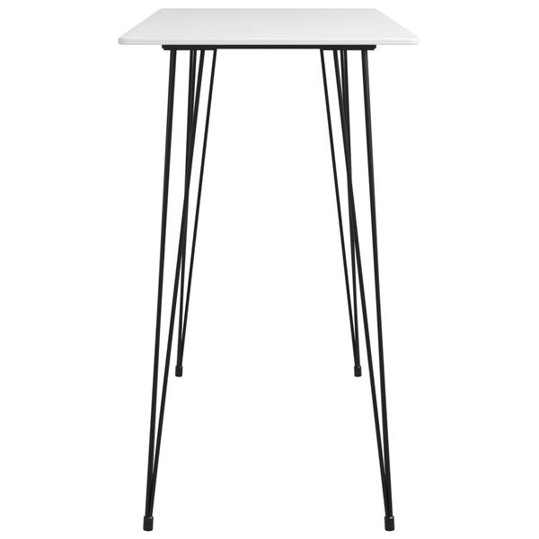 vidaXL Table de bar Blanc 120x60x105 cm