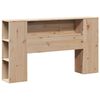vidaXL Lit biblioth&egrave;que sans matelas 160x200 cm bois massif de pin